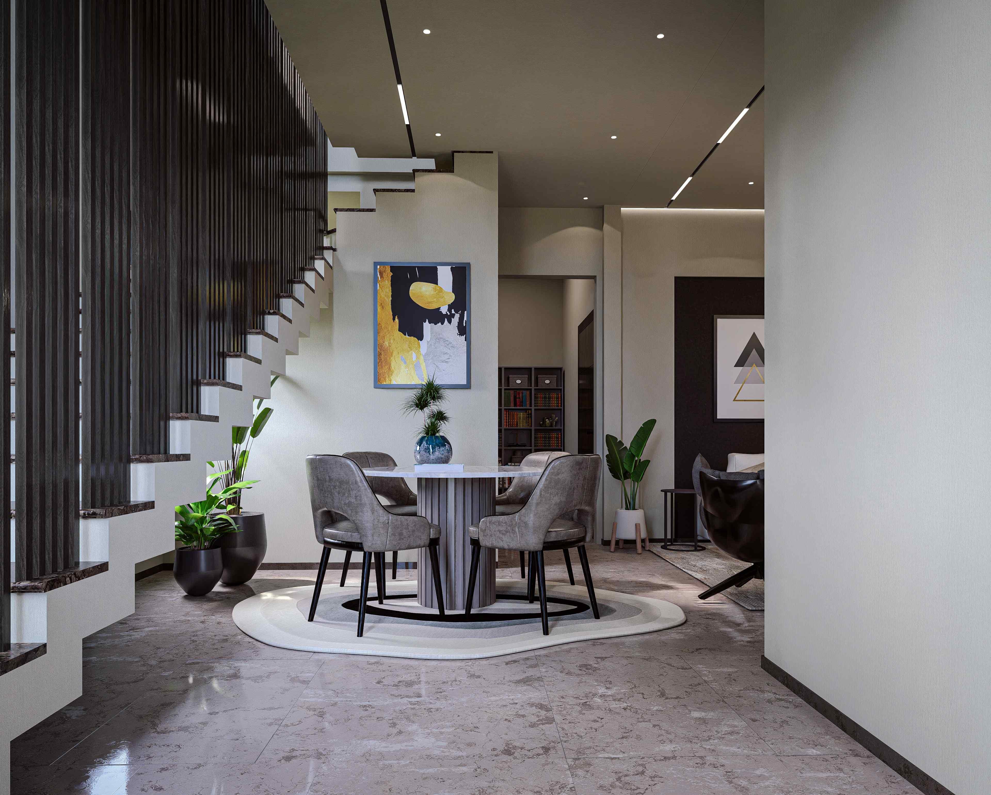 2 Bedroom living room and dining area